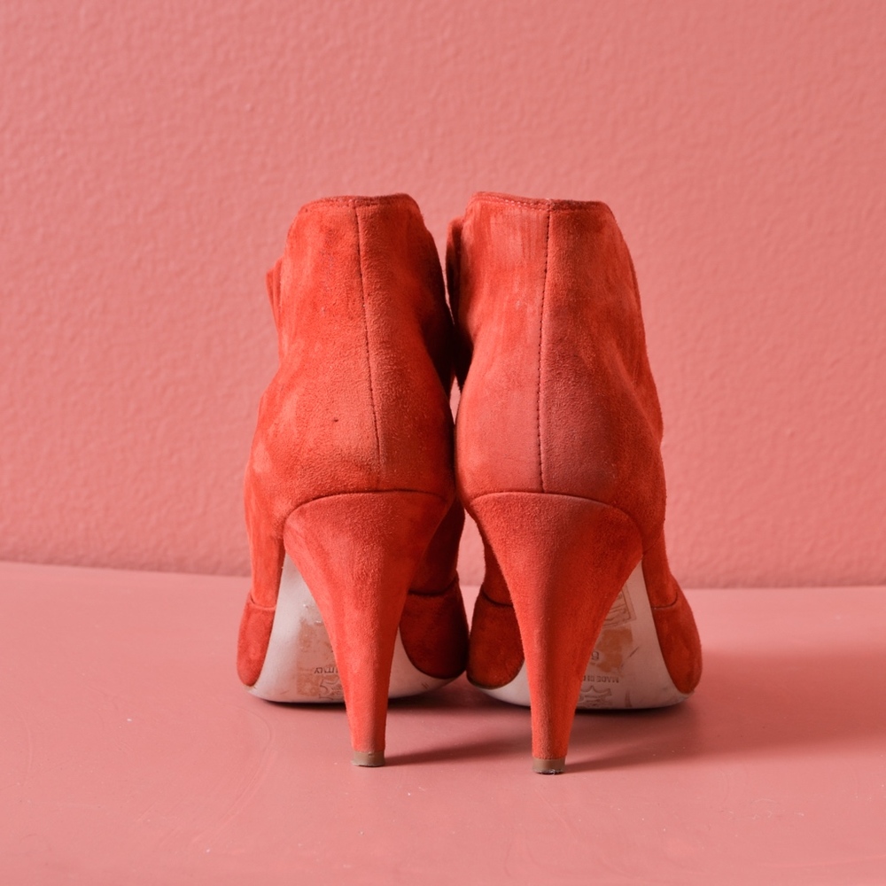 Loeffler Randall SIMONE SUEDE GATHERED Booties 6.5 - Picture 4 of 8